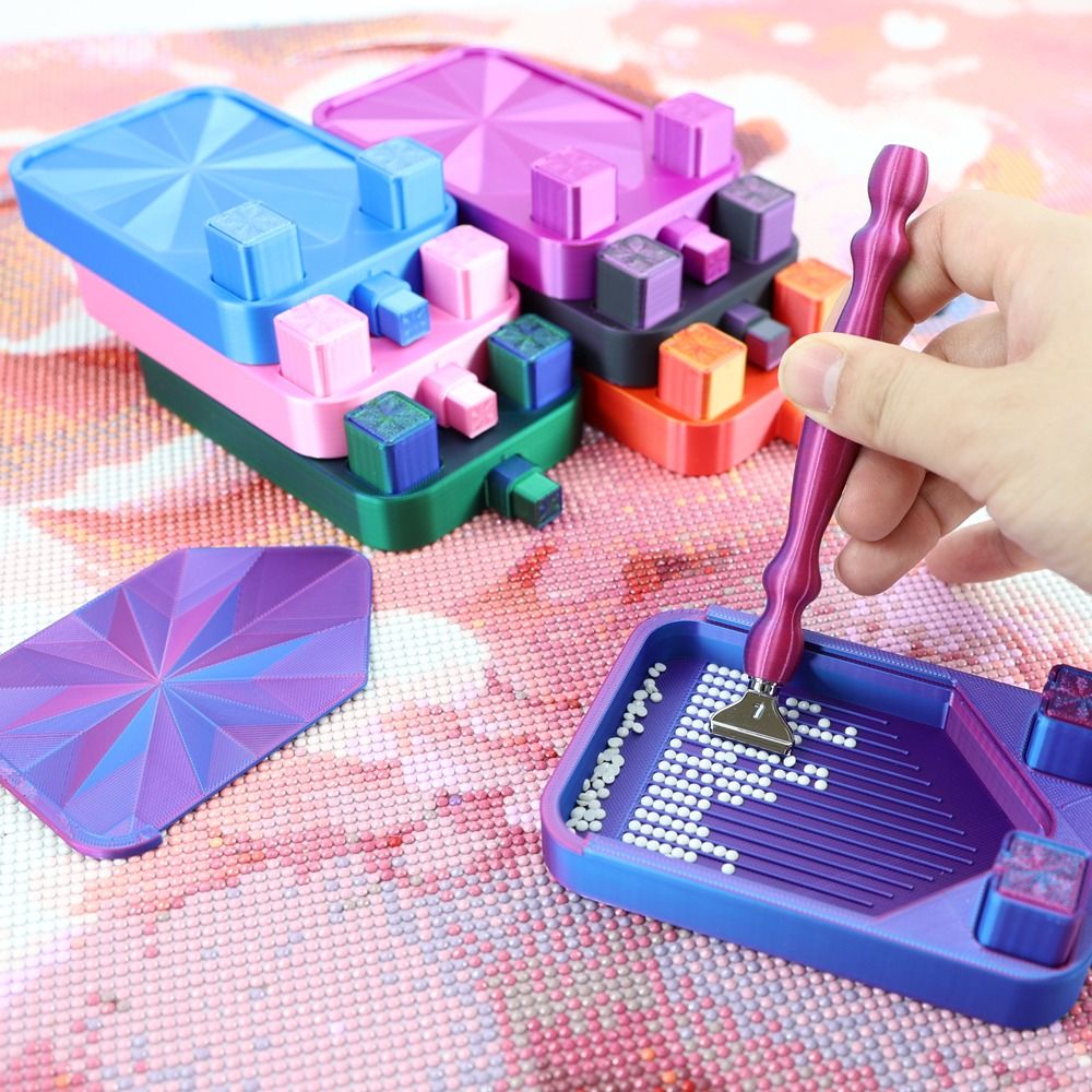 Resin Art Case - DIY Craft Diamond Painting Tray met