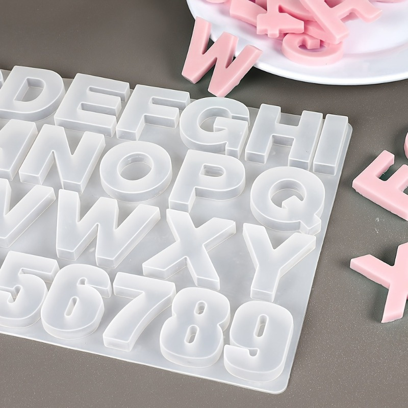 Resin Art Alphabet - Letter A tot Z hangers siliconen