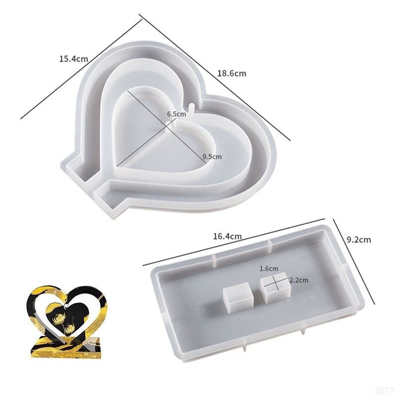 Letter Mm Epoxyhars Siliconen  - Resin Art Alphabet recensie en prijs