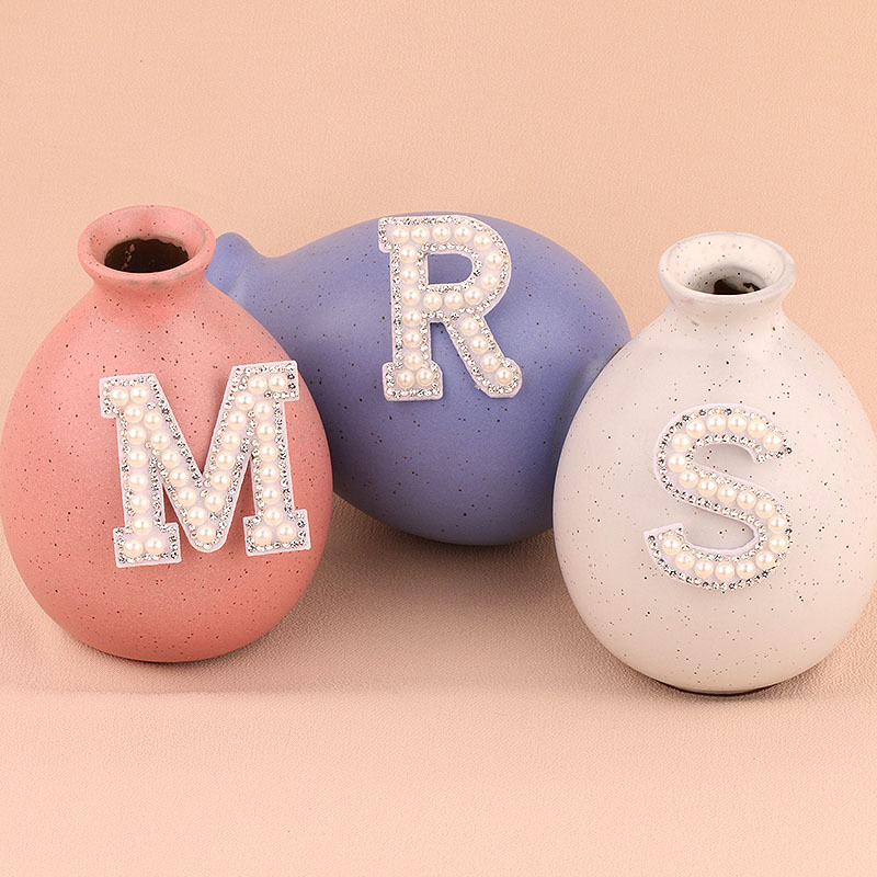 1 set MRS faux parel strass le - Resin Art Alphabet recensie en prijs