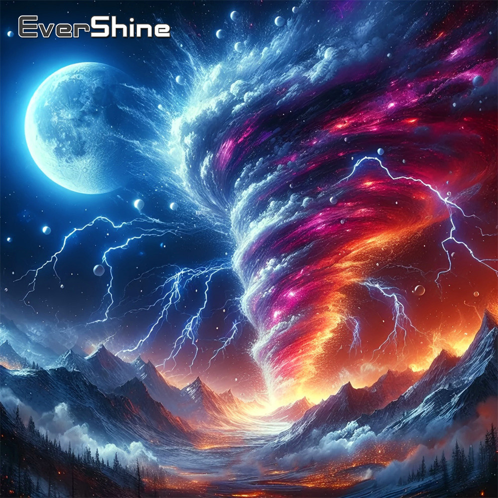 Evershine volledige vierkante  - Resin Art Wallpaper recensie en prijs